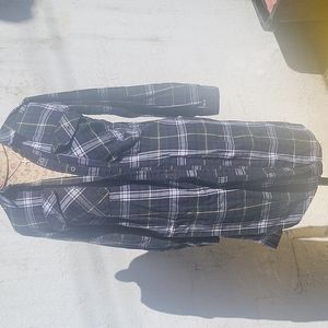 Flannel shirt dress
